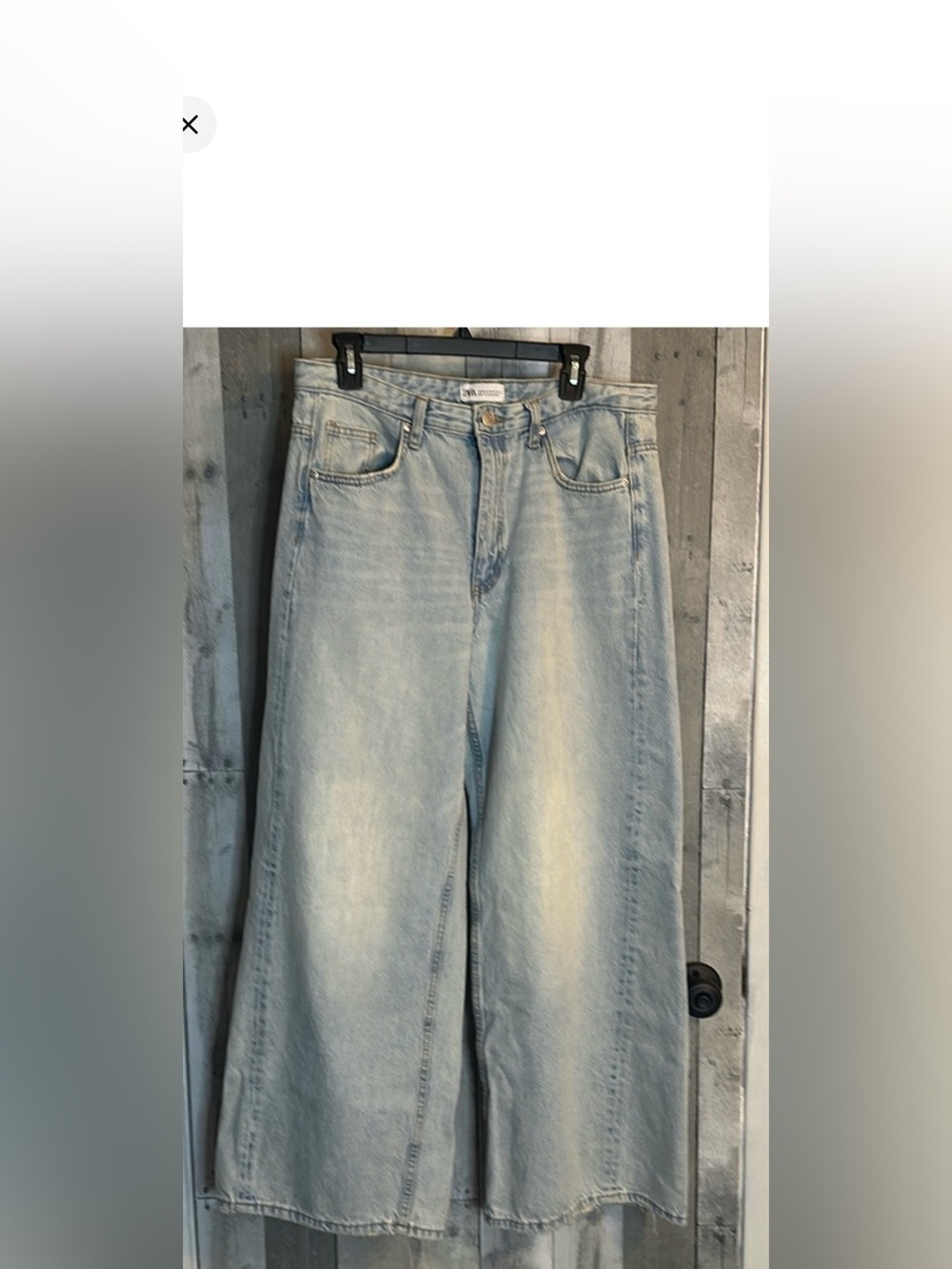 Zara wide leg jeans 10